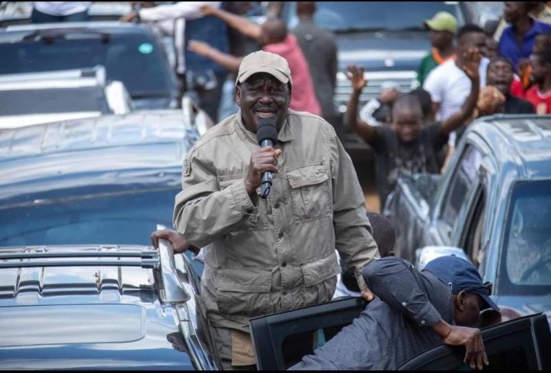 File image of Azimio leader Raila Odinga